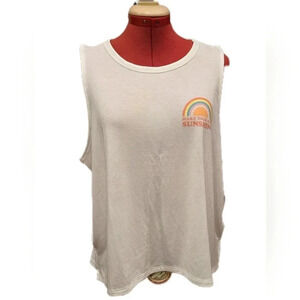 Old Navy, Size XL, White Crop Graphic Tank